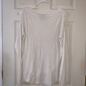 Cold shoulder sweater